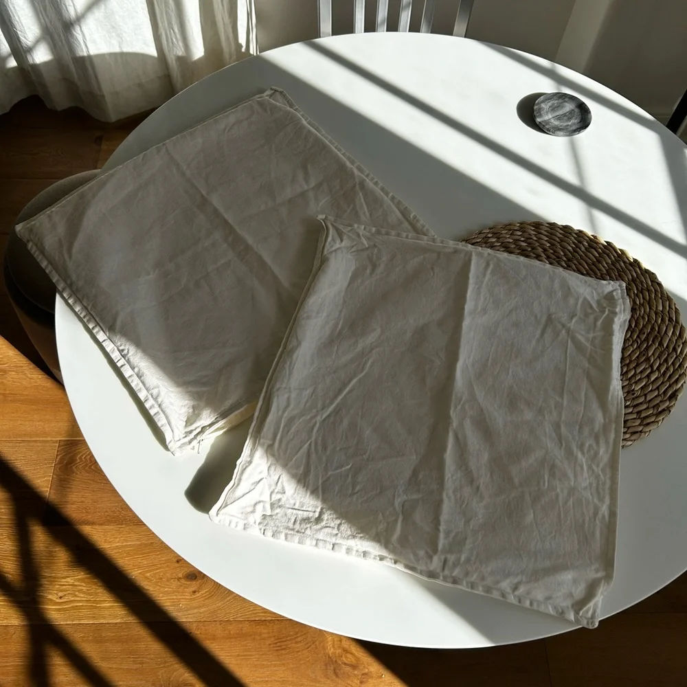 Pair of ikea cotton pillow covers